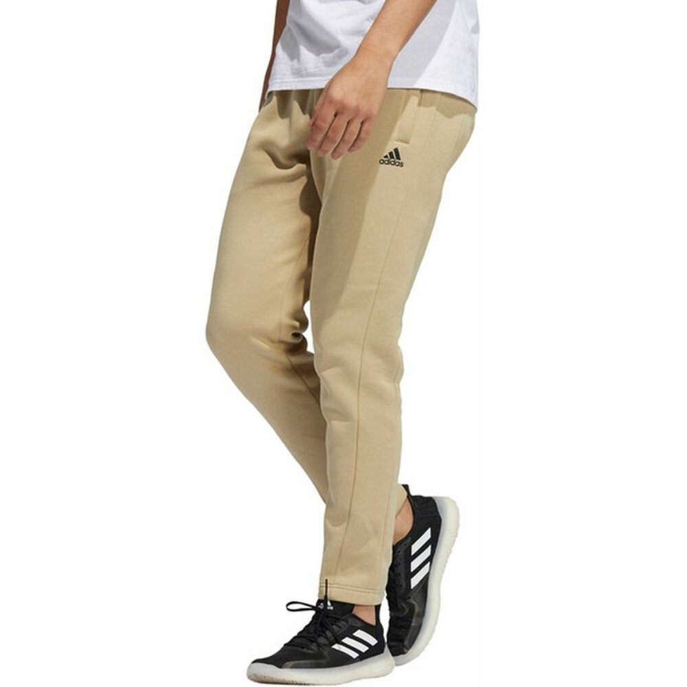 NWT Adidas Men's Postgame Tapered Sweatpants, Small, Beige Tone